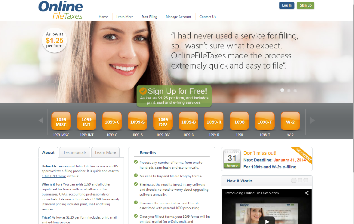 Online File Taxes Launches New Site OnlineFileTaxes